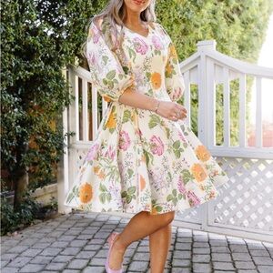 Ivy City Co Leah Floral Mini Dress